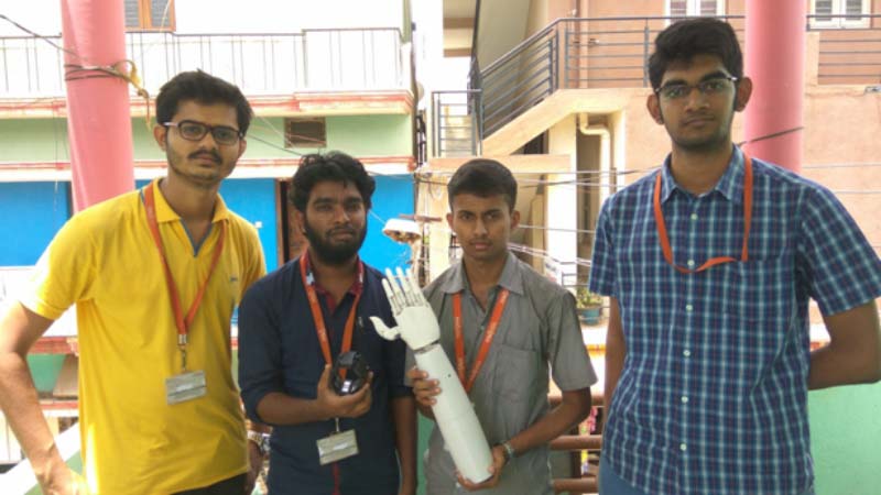 Indian Students turn to Fracktal Works to 3D Print Robotic Prosthetic Arm in Final College Project